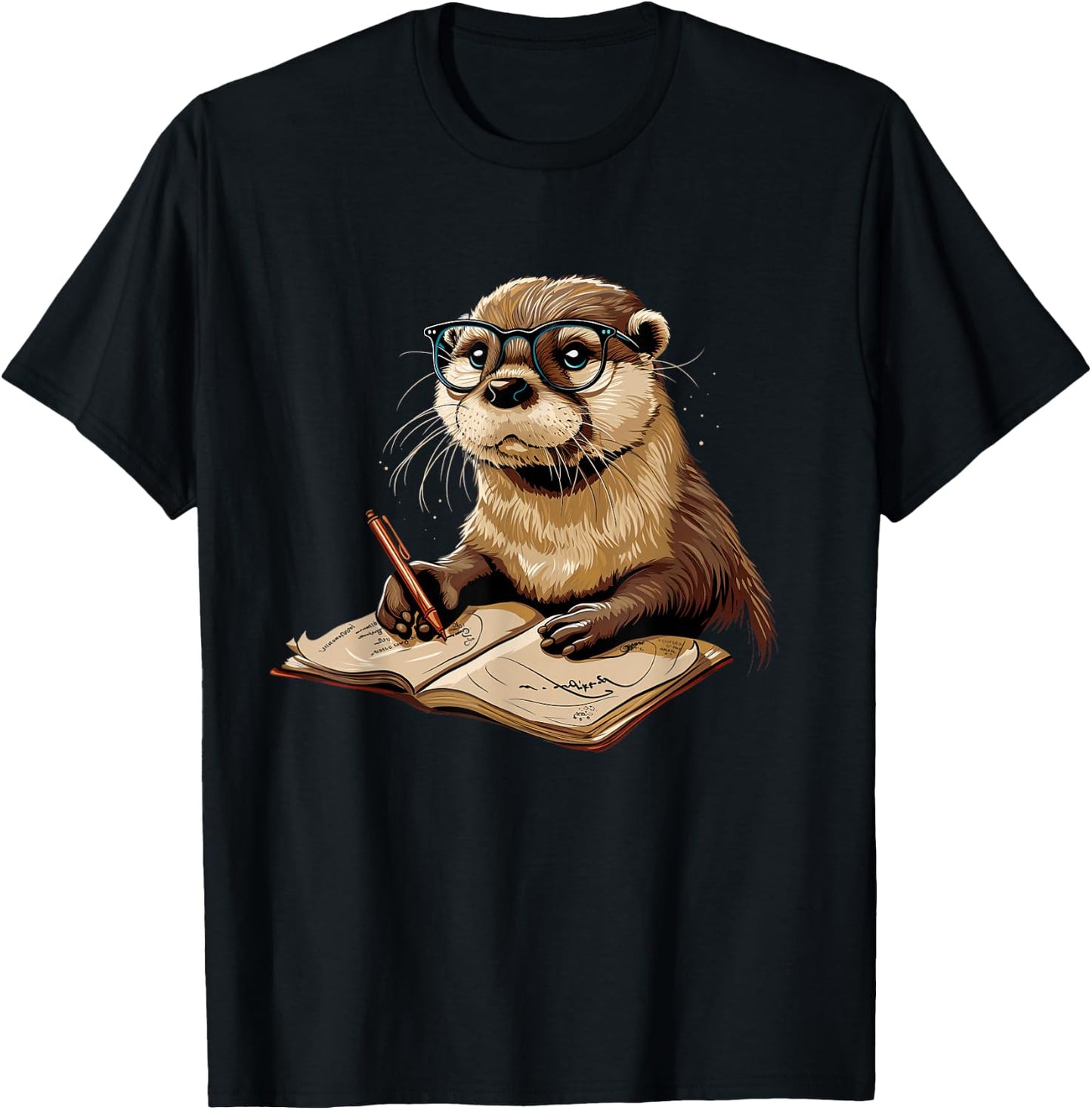 Otter Lover Funny Cute Sea Otter School Kids T-Shirt - T-Shirt | Black