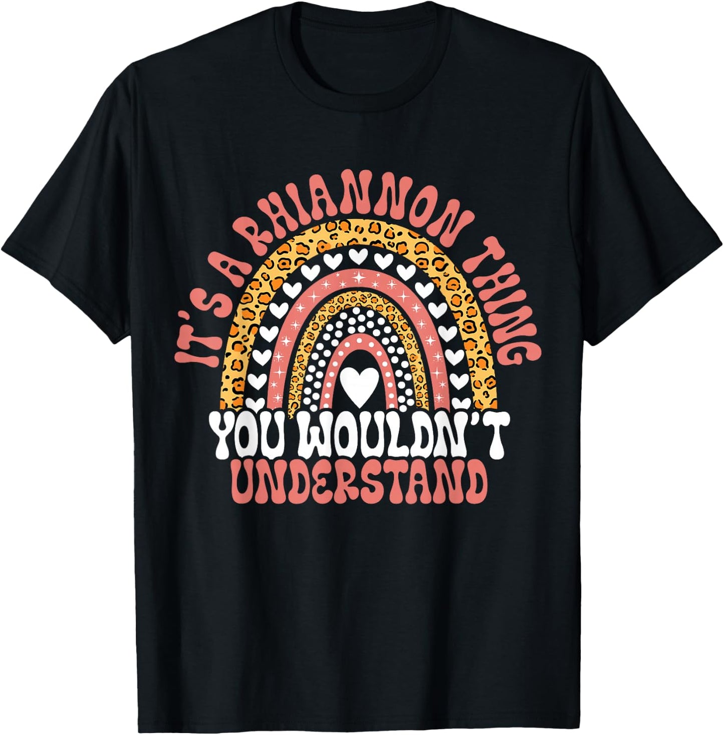 Funny Rhiannon Name Funny Rhiannon Birthday Quote Rhiannon T-Shirt - T-Shirt | Black