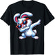 Dabbing Rabbit Easter Dab Dance Boys Girls Kids Bunny T-Shirt - T-Shirt | Black