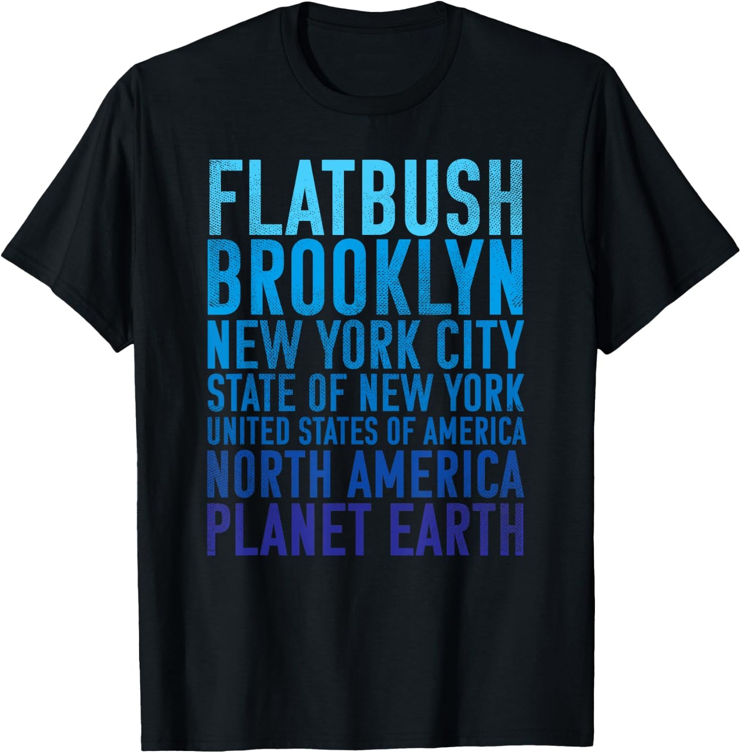 Flatbush Brooklyn New York of Planet Earth T-Shirt - T-Shirt | Black