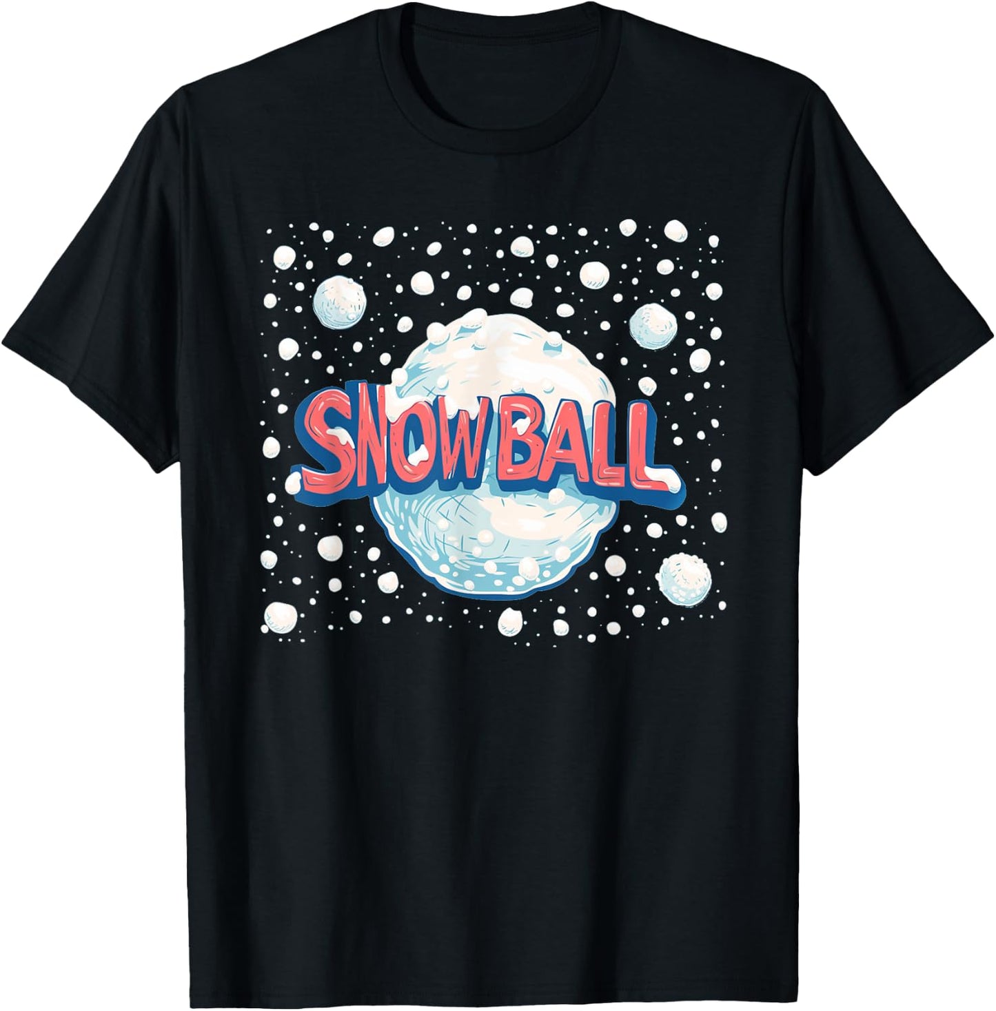 Winter Adventures with this cool Snowball Speech Costume T-Shirt - T-Shirt | Black