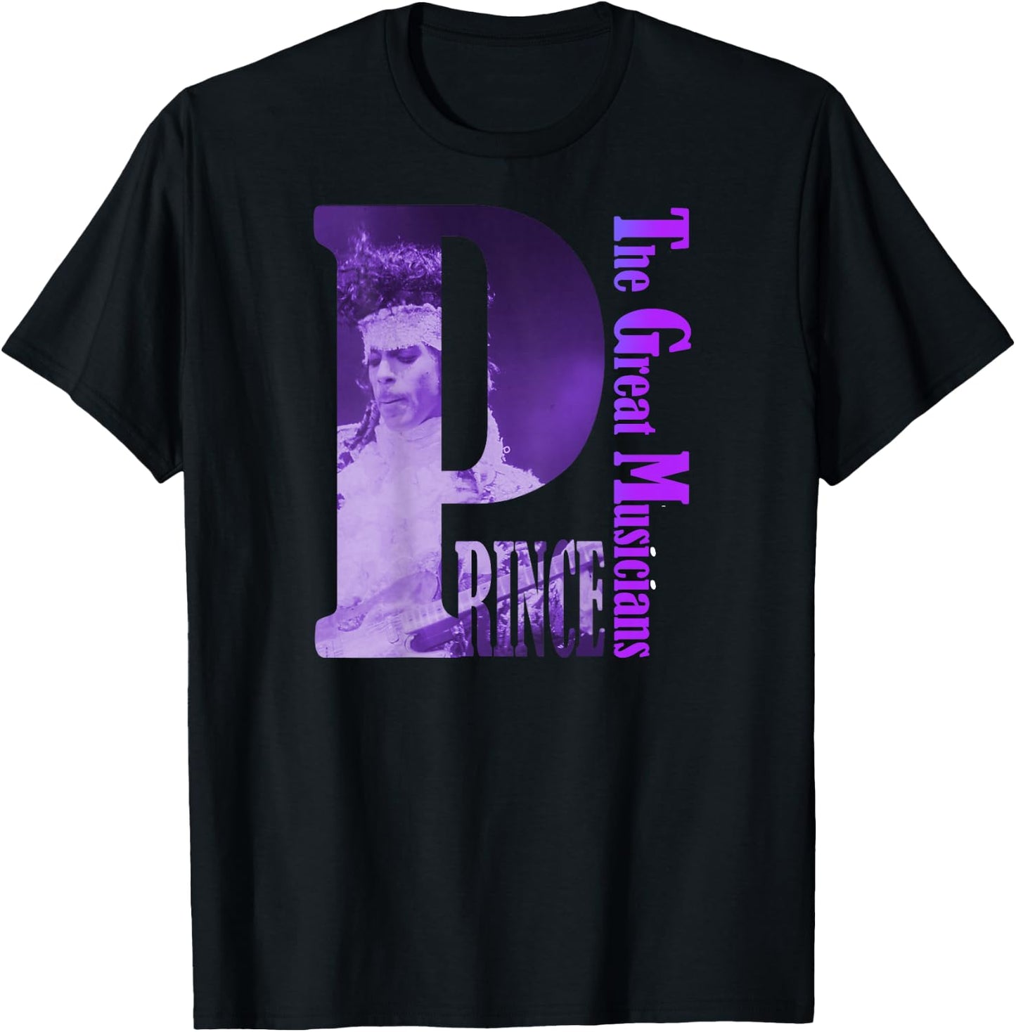PRINCE_Purple Rain_001 , Black, S T-Shirt - T-Shirt | Black