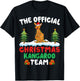 Kangaroo Santa Hat Xmas Lights Christmas Kangaroo Team T-Shirt - T-Shirt | Black