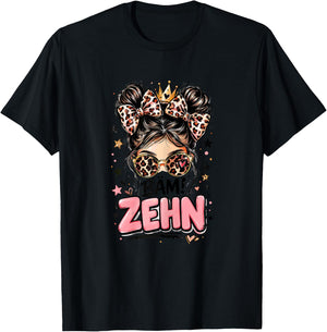 10. Geburtstag Mädchen 10 Jahre 2016 Lustig Geschenk T-Shirt - T-Shirt | Black