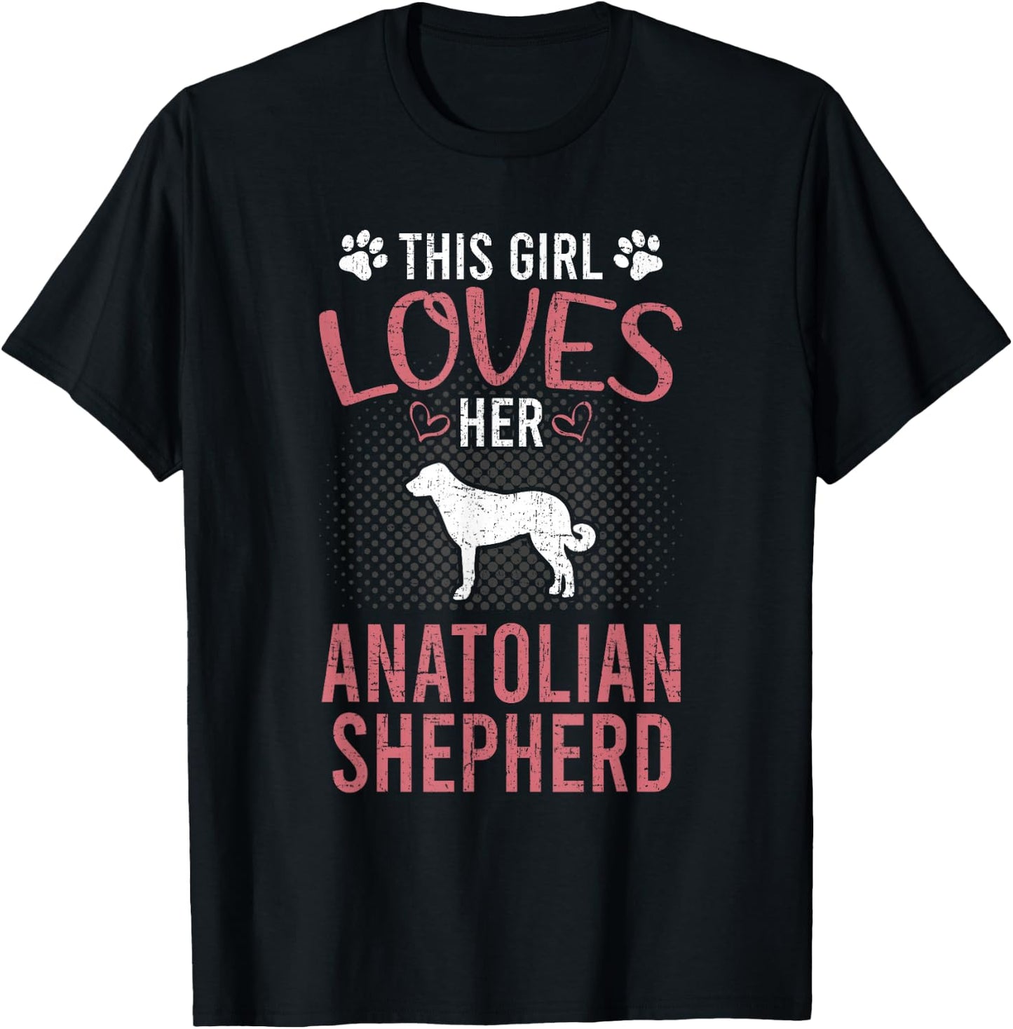 This Girl Loves Her Anatolian Shepherd Dog Lover T-Shirt - T-Shirt | Black