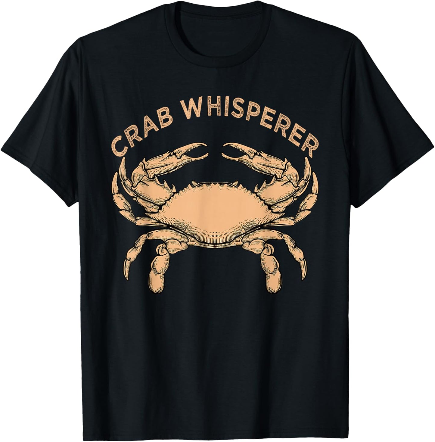 Crab Whisperer Vintage Crabbing Hunting Fishing Crab T-Shirt - T-Shirt | Black