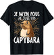 Je M'en Fous Je Suis Un Capybara - Sweet Capybara , Black, S T-Shirt - T-Shirt | Black