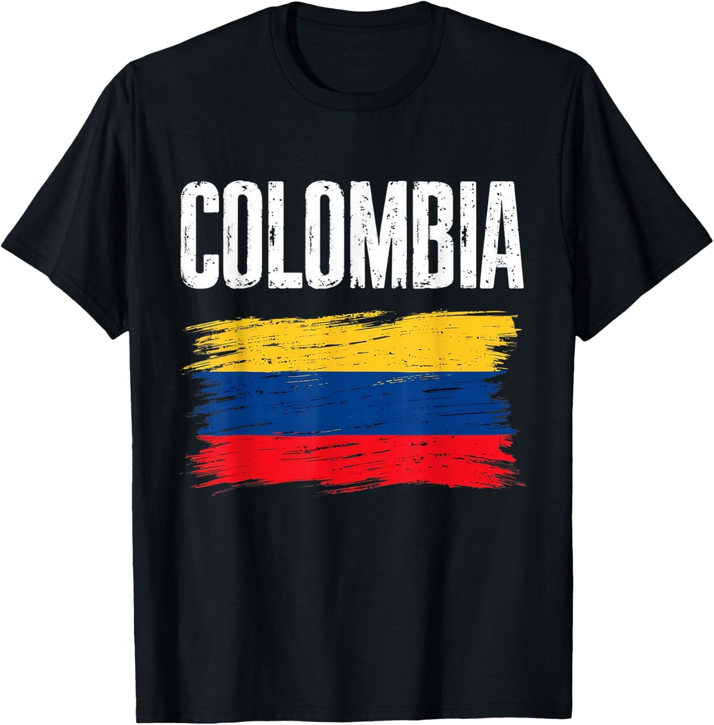 Colombia Flag Jersey Colombian Soccer Team Colombian T-Shirt - T-Shirt | Black