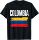 Colombia Flag Jersey Colombian Soccer Team Colombian T-Shirt - T-Shirt | Black