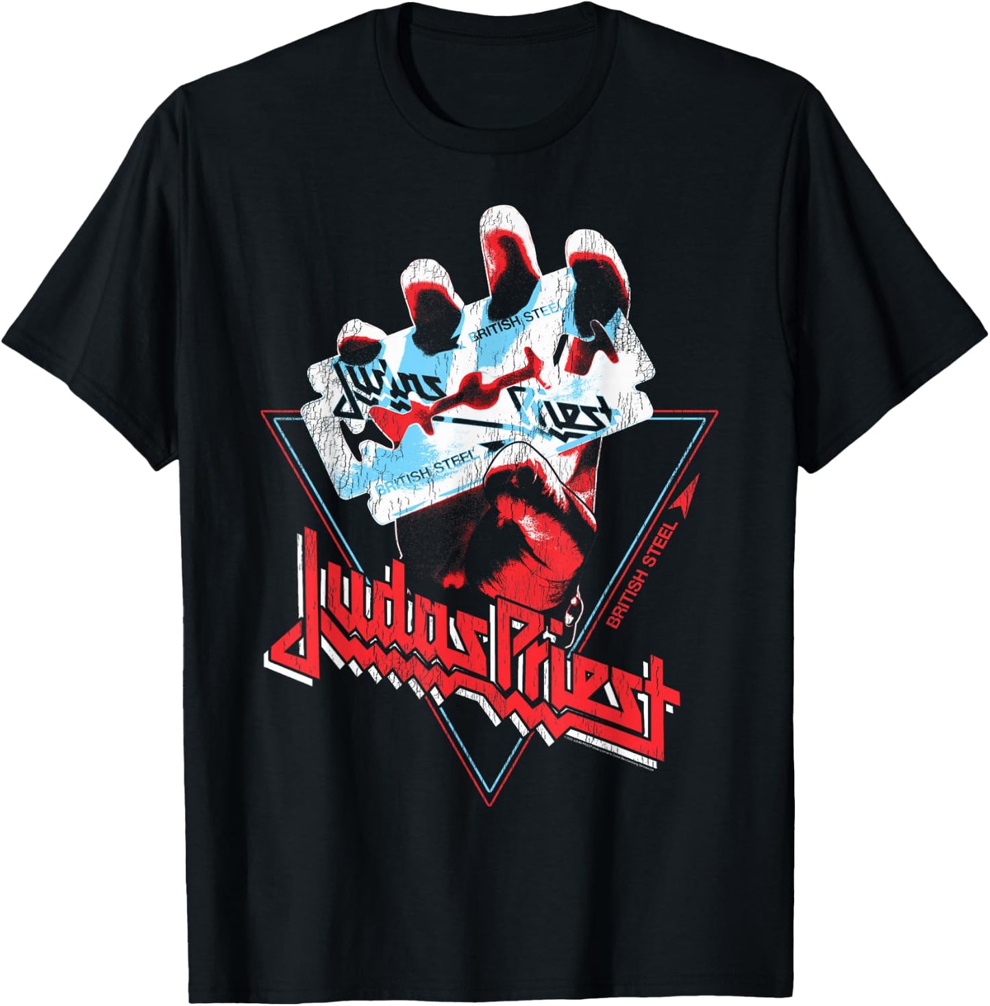 Judas Priest British Steel Graphic Picture , black T-Shirt - T-Shirt | Black
