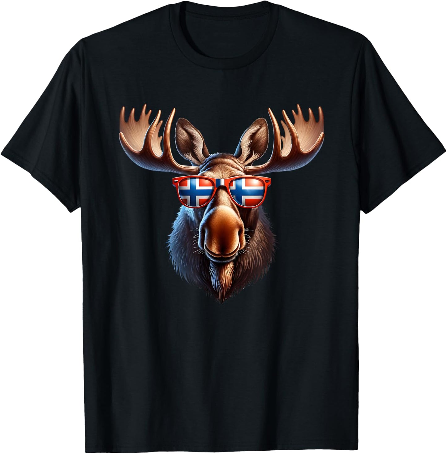 Norwegen-Elch, lustiges Touristen-Reise-Souvenir T-Shirt - T-Shirt | Black