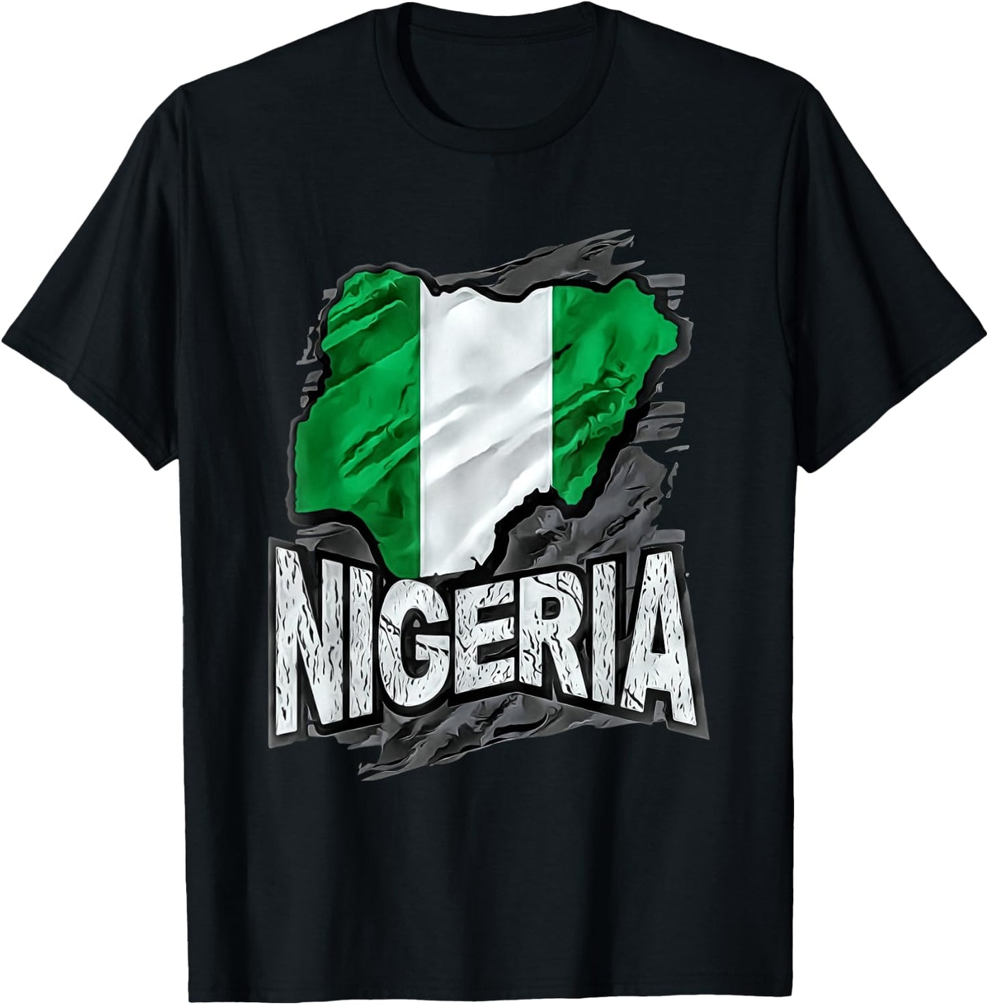 Nigeria , Black, S T-Shirt - T-Shirt | Black