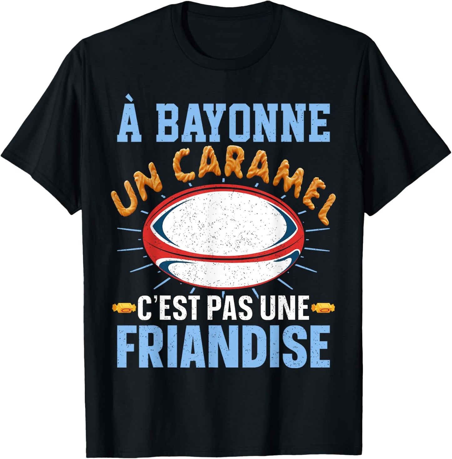 Bayonne Rugby Supporter for Bayonnais fan of Humour Rugby , Black, S T-Shirt - T-Shirt | Black