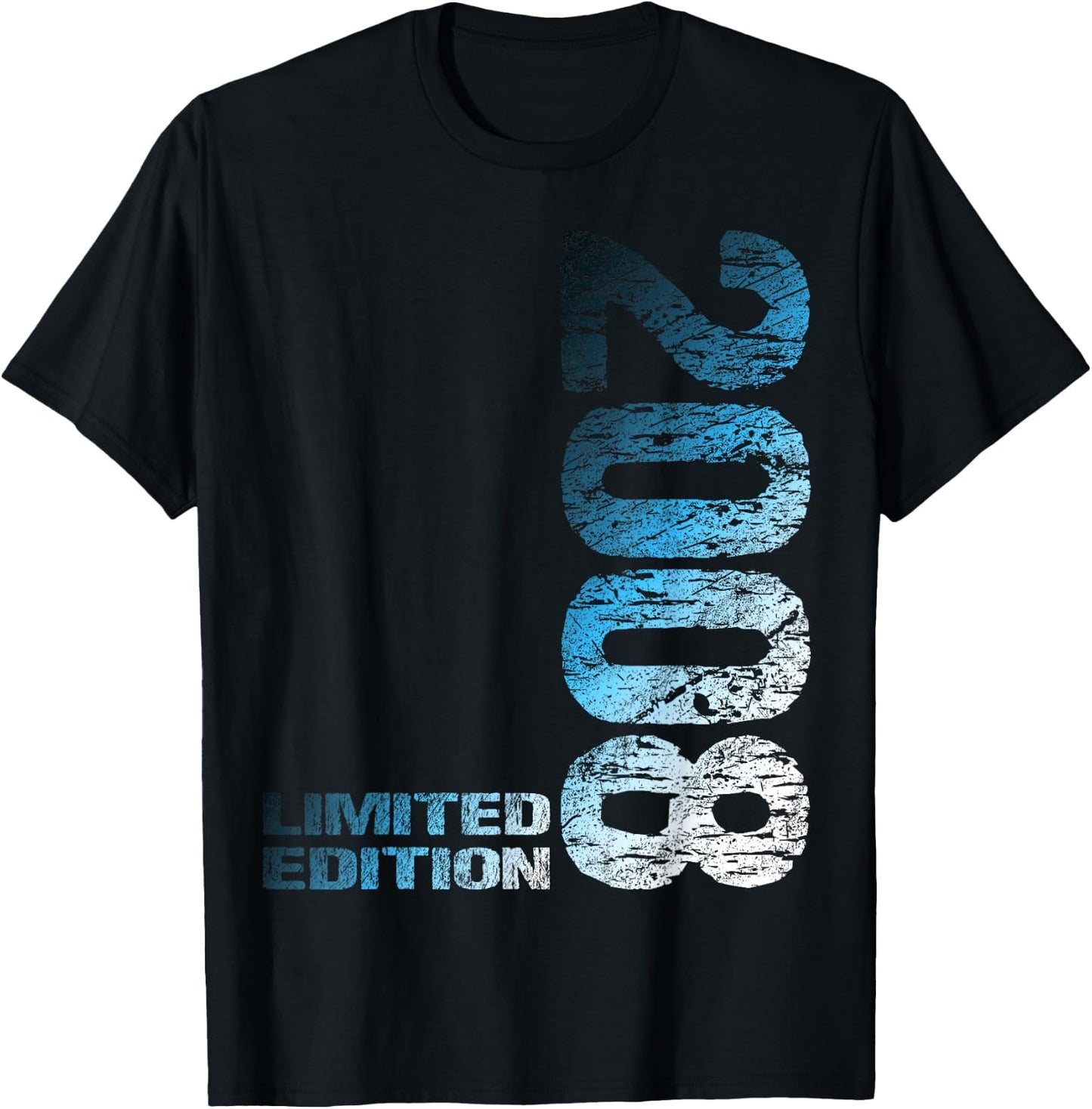 15th Birthday 2008 Limited Edition Boy Girl , black T-Shirt - T-Shirt | Black