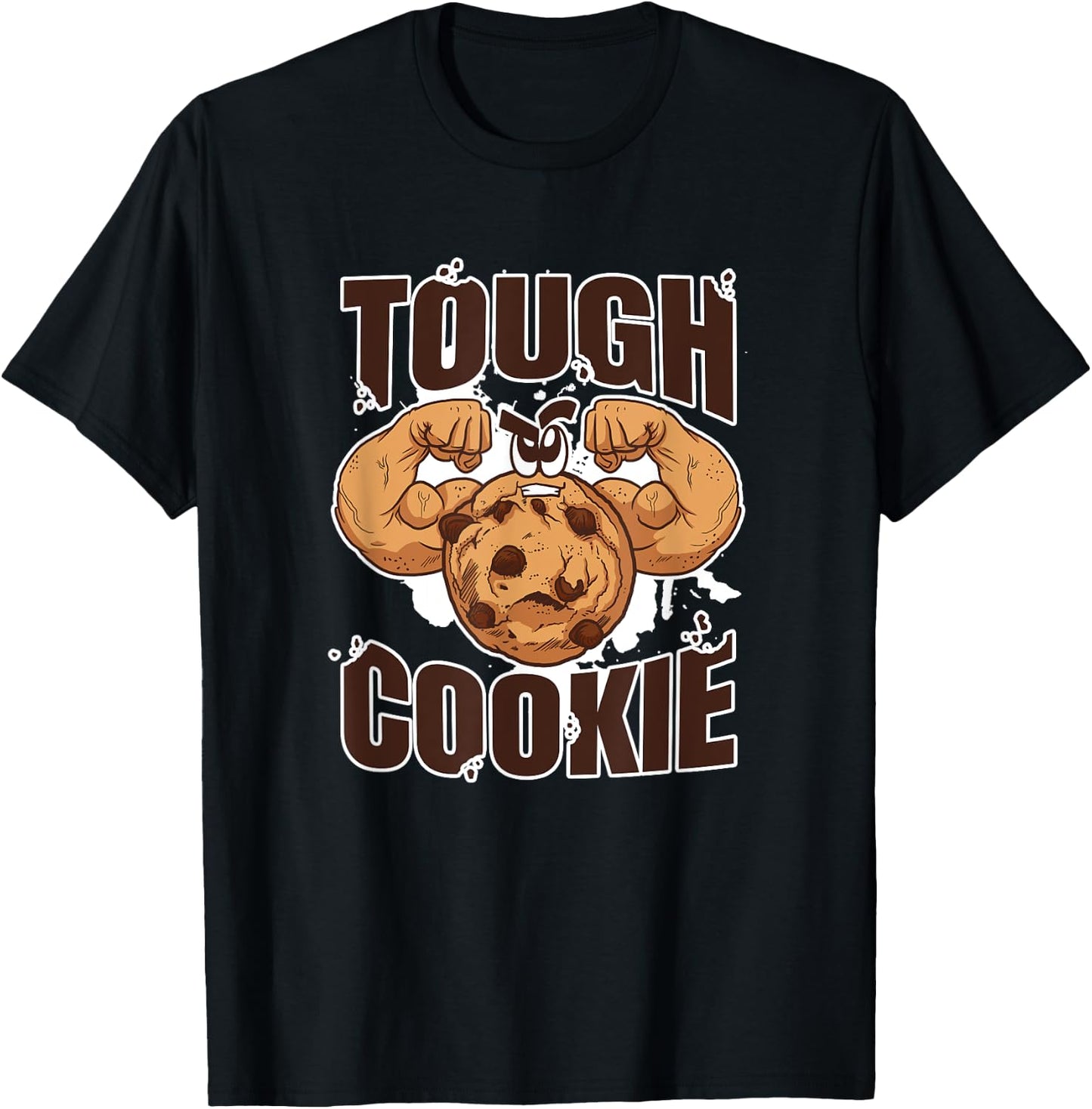 Tough Cookie Bodybuilding Food Lover Muscular T-Shirt - T-Shirt | Black