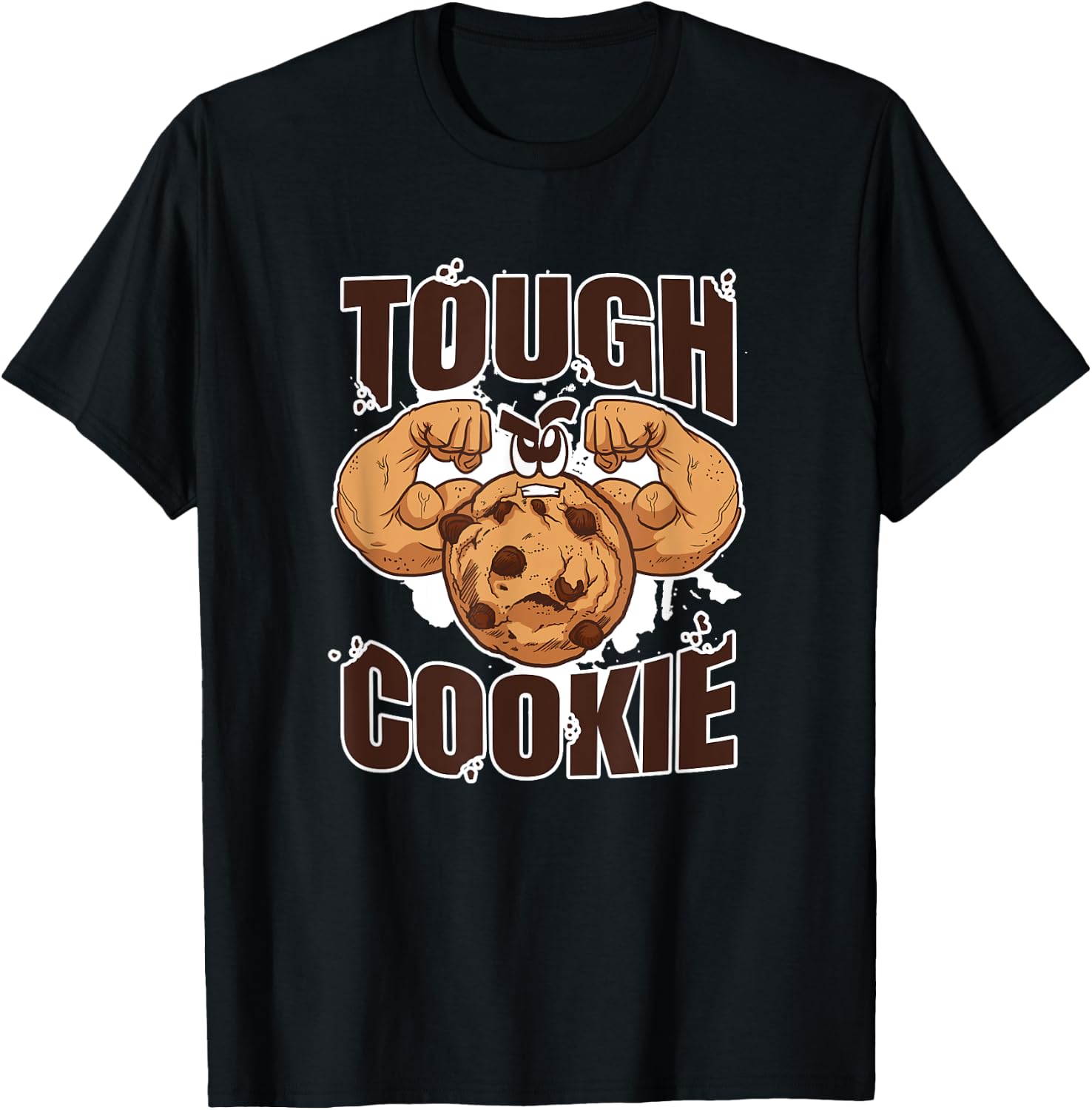 Tough Cookie Bodybuilding Food Lover Muscular T-Shirt - T-Shirt | Black