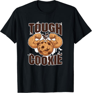 Tough Cookie Bodybuilding Food Lover Muscular T-Shirt - T-Shirt | Black