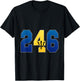 Bajan shirt Barbados shirt area country code 246 T-Shirt - T-Shirt | Black