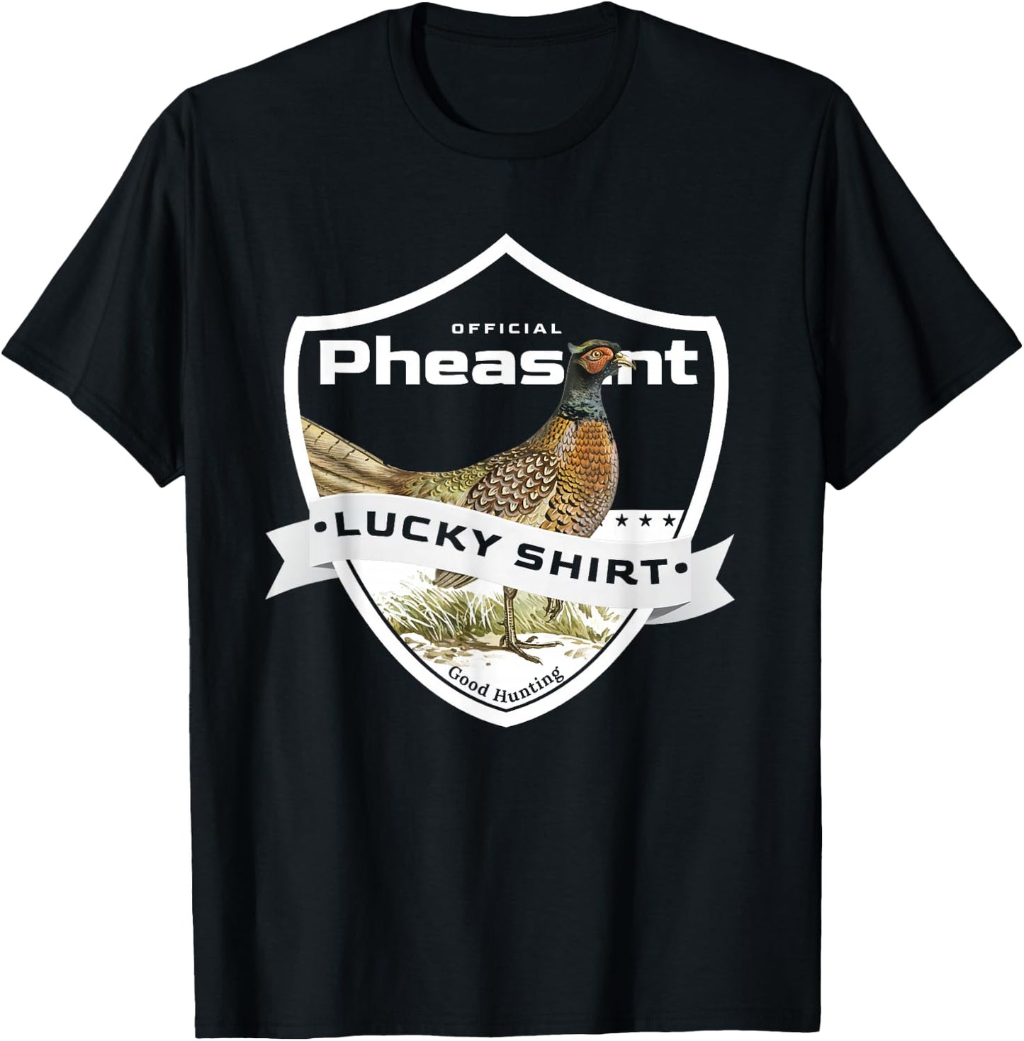 Pheasant Hunter Lucky Shirt for Pheasant Hunting T-Shirt - T-Shirt | Black