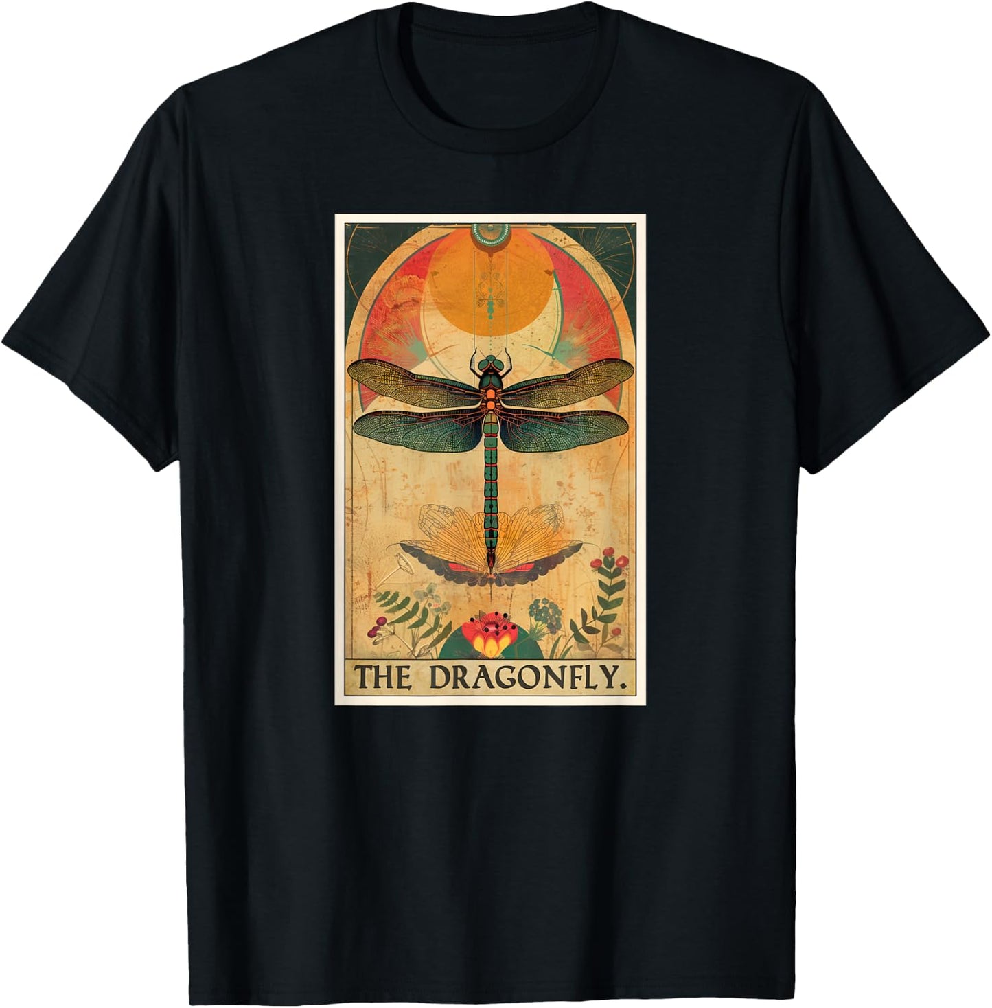 Dragonfly Tarot Card Dragonflies Dragonfly T-Shirt - T-Shirt | Black
