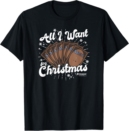 Magic: The Gathering All I Want For Christmas Poster T-Shirt - T-Shirt | Black
