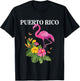 Puerto Rico Flamingo Pride Puerto Rican Souvenir Vintage T-Shirt - T-Shirt | Black