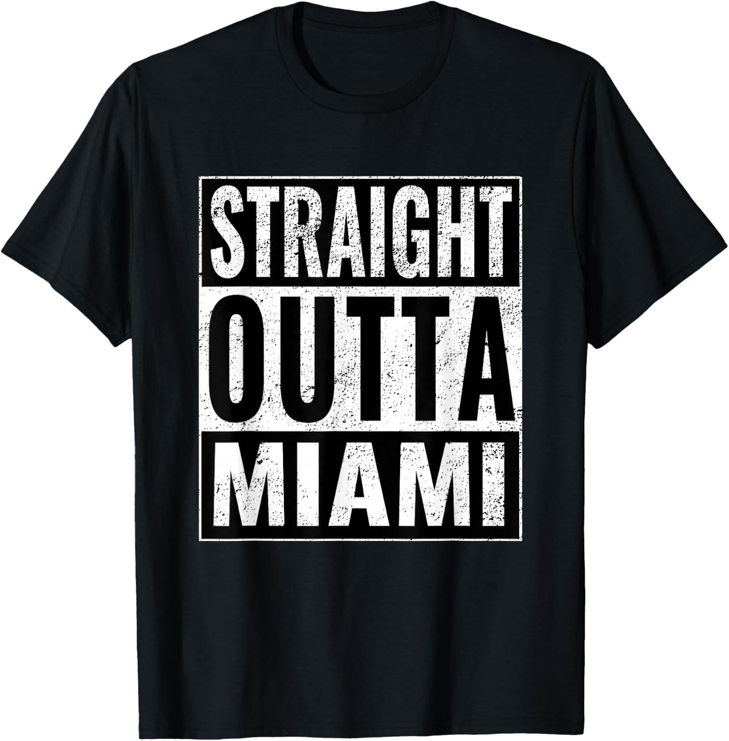 Straight Outta Miami - Straight Out of Miami T-Shirt - T-Shirt | Black