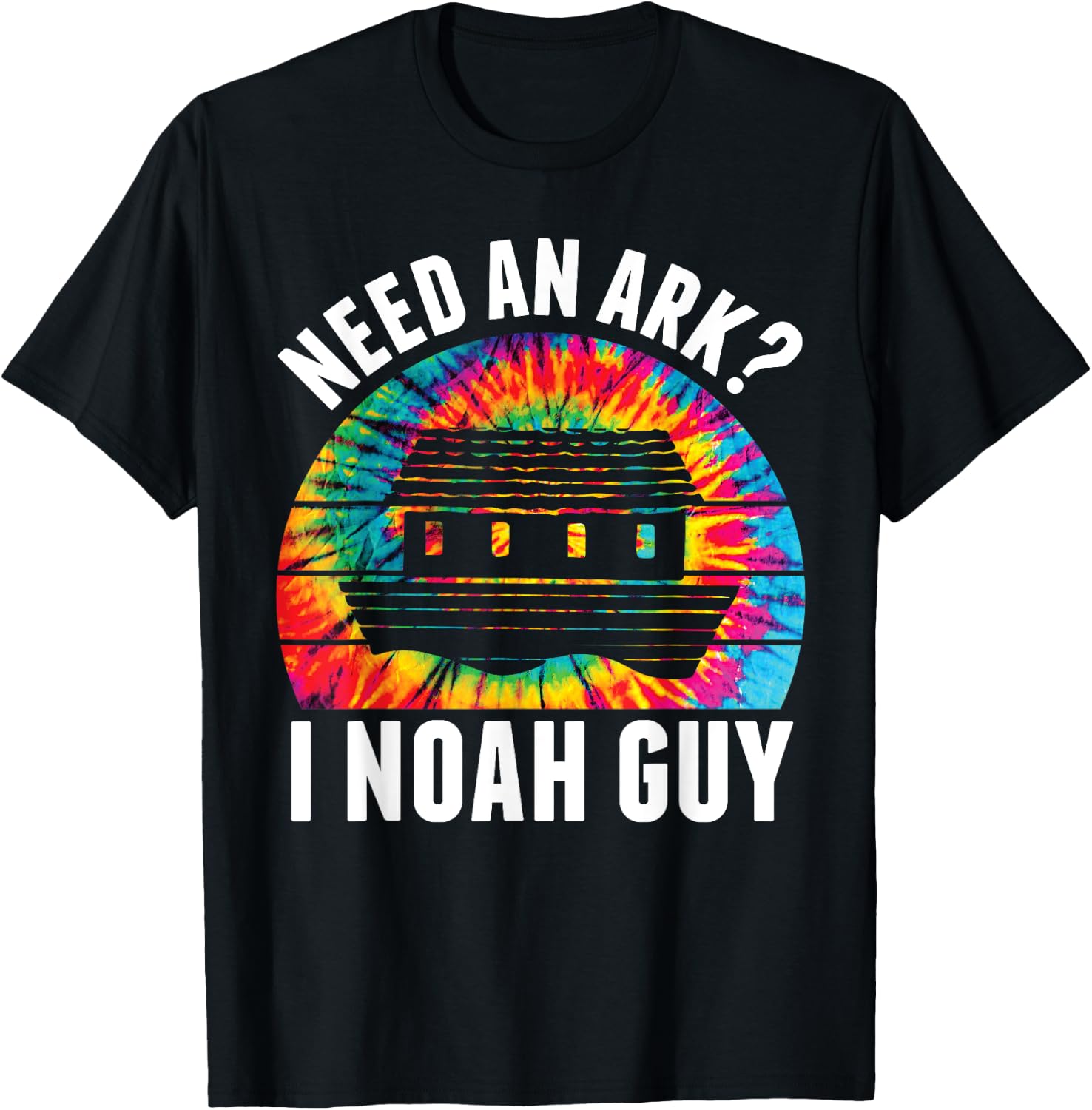 Need an Ark I Noah Guy Funny Jesus Bible Faith Christian Pun T-Shirt - T-Shirt | Black