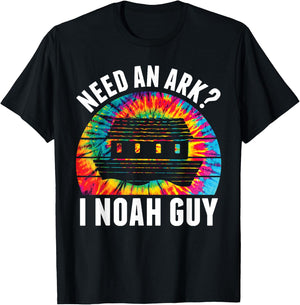 Need an Ark I Noah Guy Funny Jesus Bible Faith Christian Pun T-Shirt - T-Shirt | Black
