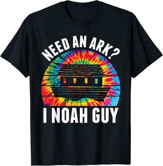 Need an Ark I Noah Guy Funny Jesus Bible Faith Christian Pun T-Shirt - T-Shirt | Black