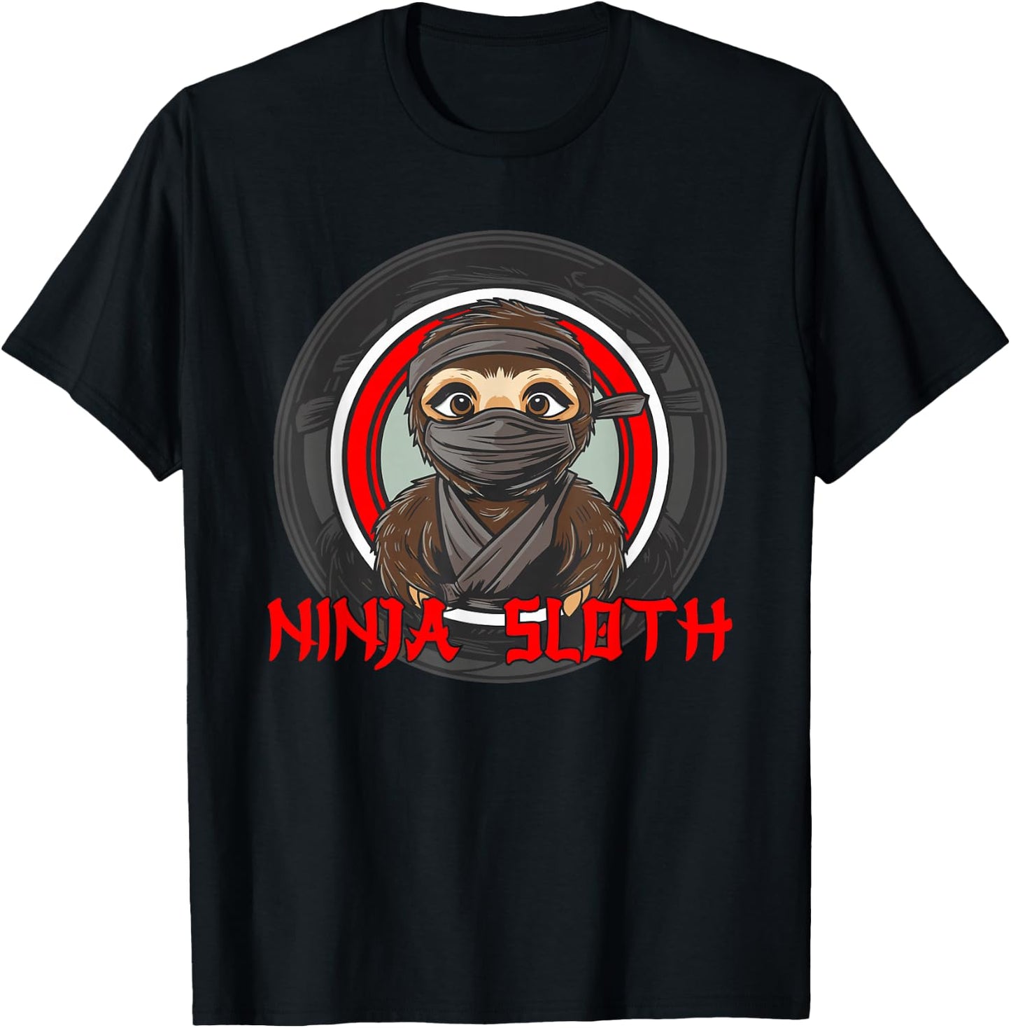 Ninja Sloth T-Shirt - T-Shirt | Black