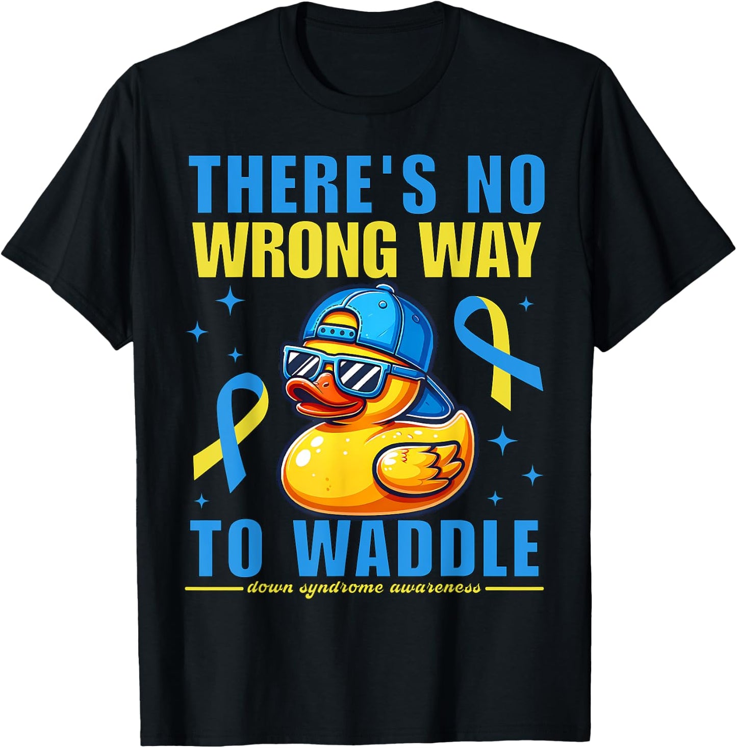 Down Syndrome Toddler Boys Rubber Ducky Cute Rubber Duckie T-Shirt - T-Shirt | Black