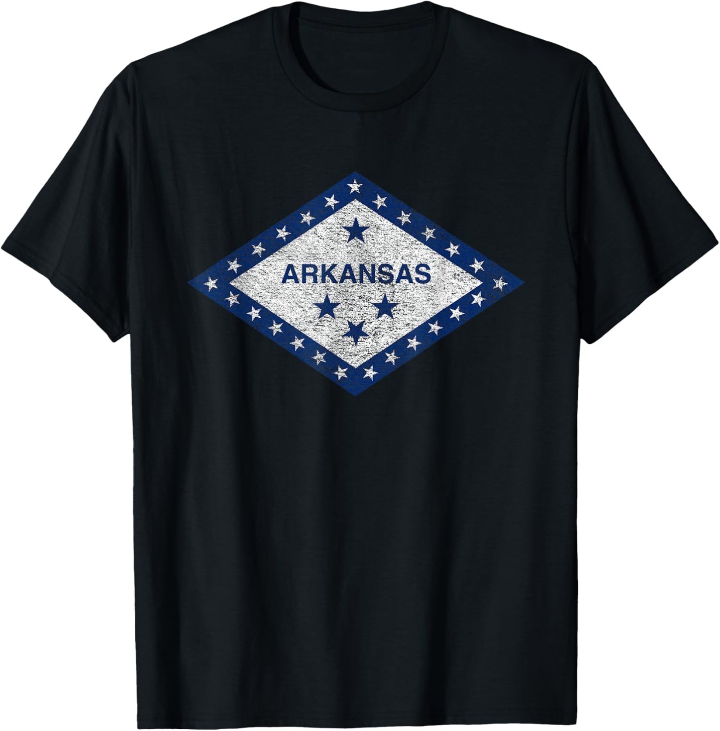 Arkansas Flag The Natural State Little Rock T-Shirt - T-Shirt | Black