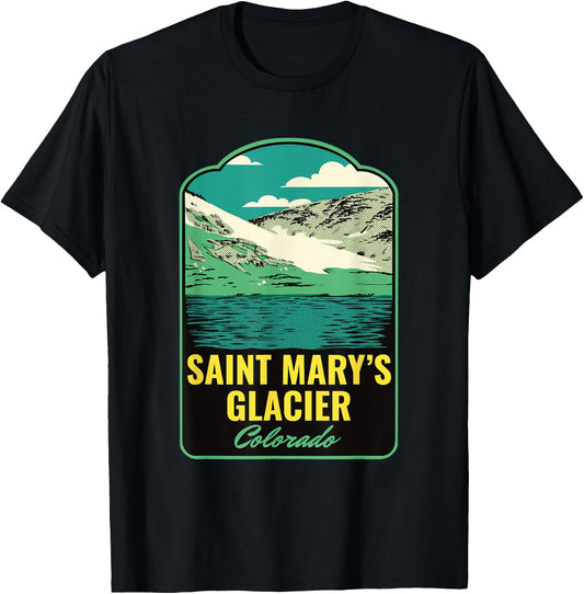 Saint Marys Glacier Colorado T-Shirt - T-Shirt | Black
