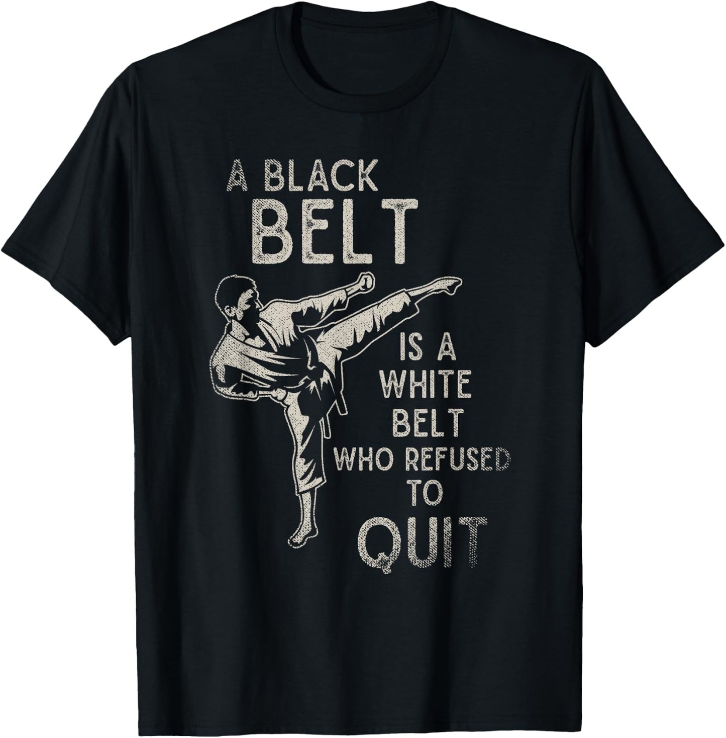 Japan Martial Arts Sparring Ninja Black Belt Karate T-Shirt - T-Shirt | Black