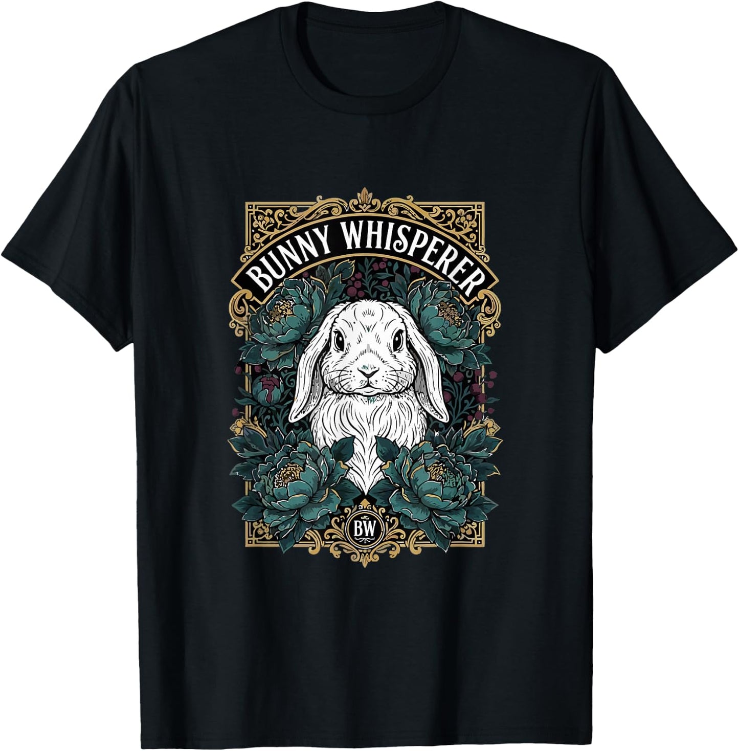 Bunny Whisperer Funny Rabbit Lover Girls Women Kids T-Shirt - T-Shirt | Black