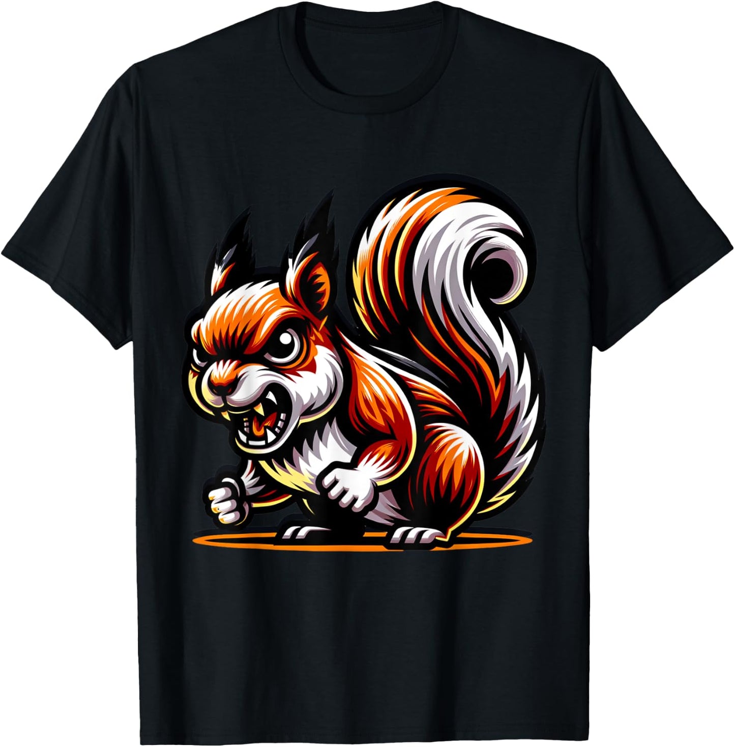 Angry Squirrel T-Shirt - T-Shirt | Black