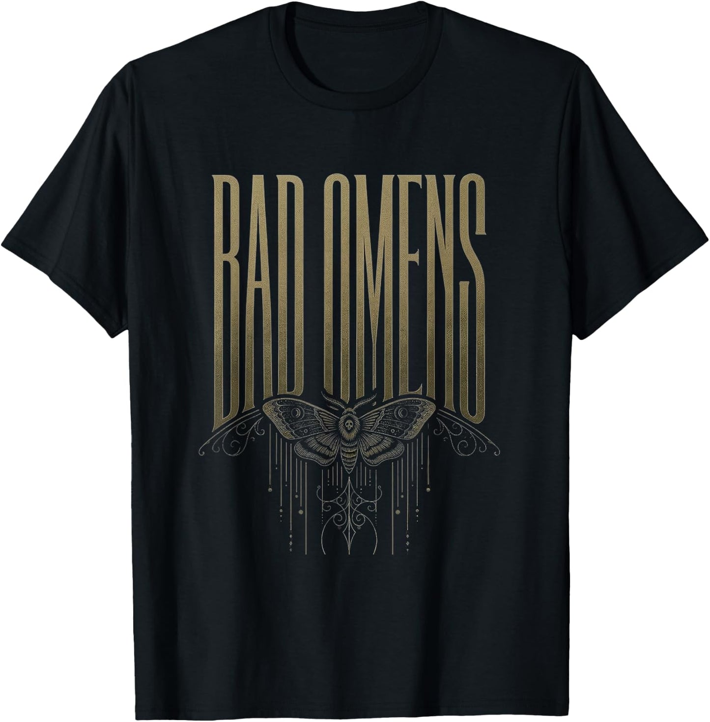 Bad Omens Motte Mythos Aberglaube Damen Herren T-Shirt - T-Shirt | Black