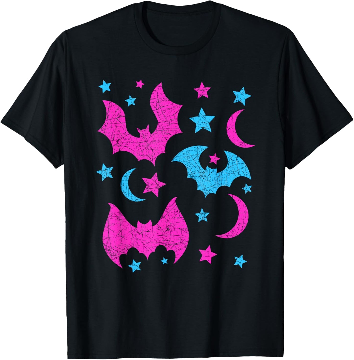 Cute Animal Lover Halloween Women Girls Kids Gift Bat T-Shirt - T-Shirt | Black