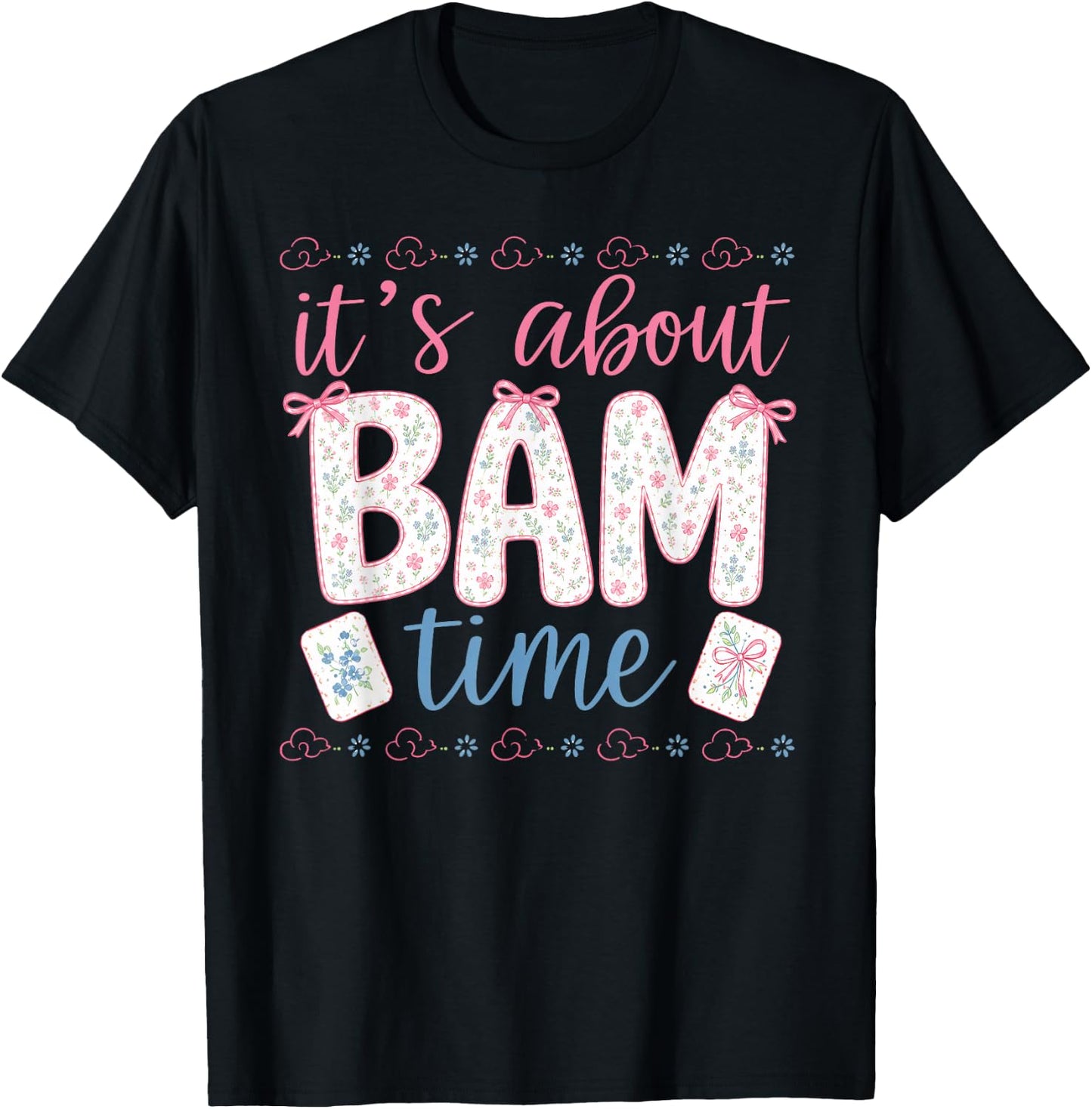 Coquette Funny Mahjong It's About Bamn Time Outfit T-Shirt - T-Shirt | Black