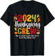 Family Thanksgiving 2024 Thanksgiving Crew Turkey Matching T-Shirt - T-Shirt | Black
