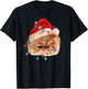 Funny Xmas Persian Cat Christmas Lights Adorable Face Fluffy T-Shirt - T-Shirt | Black