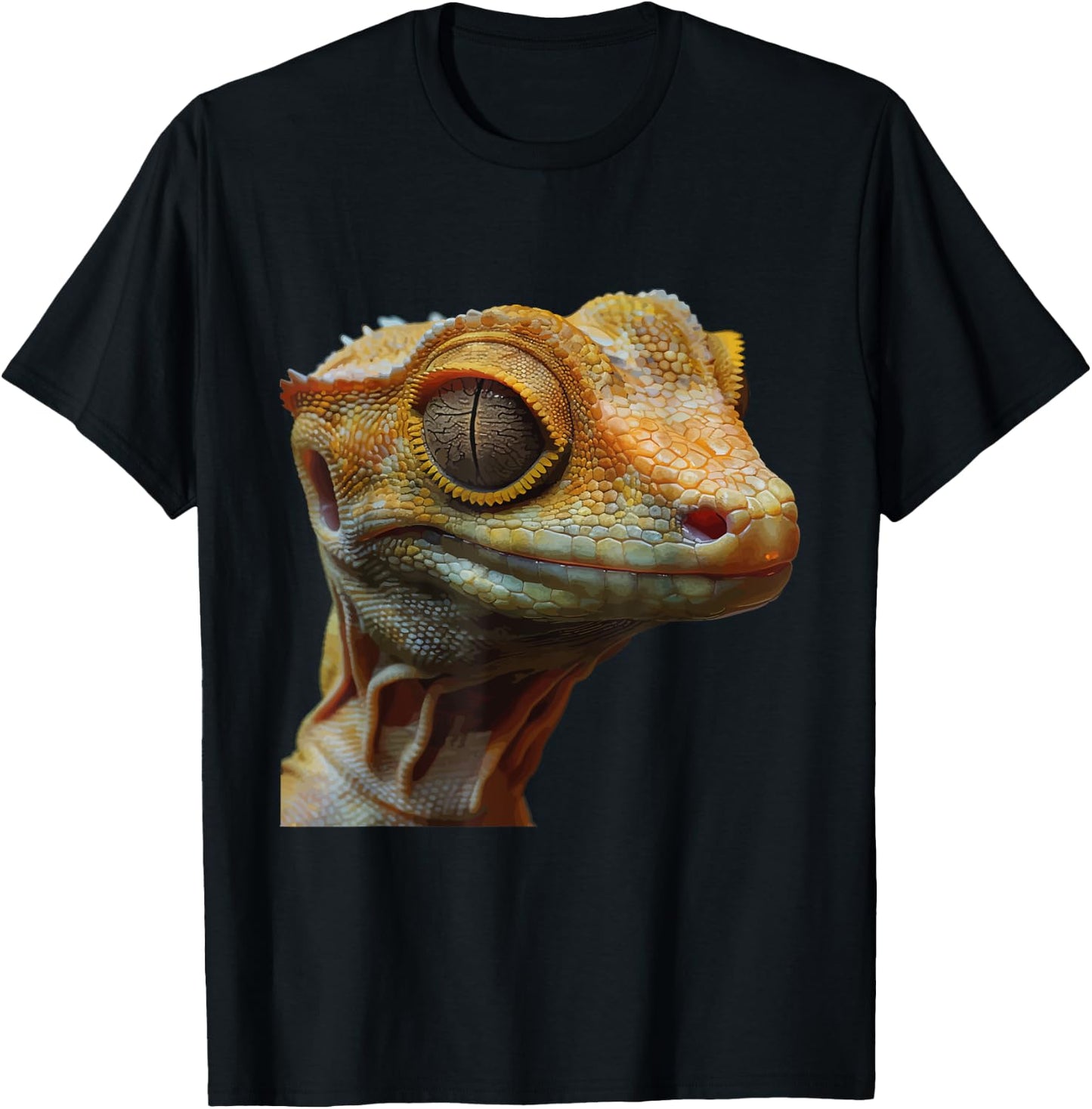 Crested Gecko T-Shirt - T-Shirt | Black