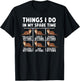 Funny Otters Things I Do In My Spare Time Cute Ocean Fun T-Shirt - T-Shirt | Black