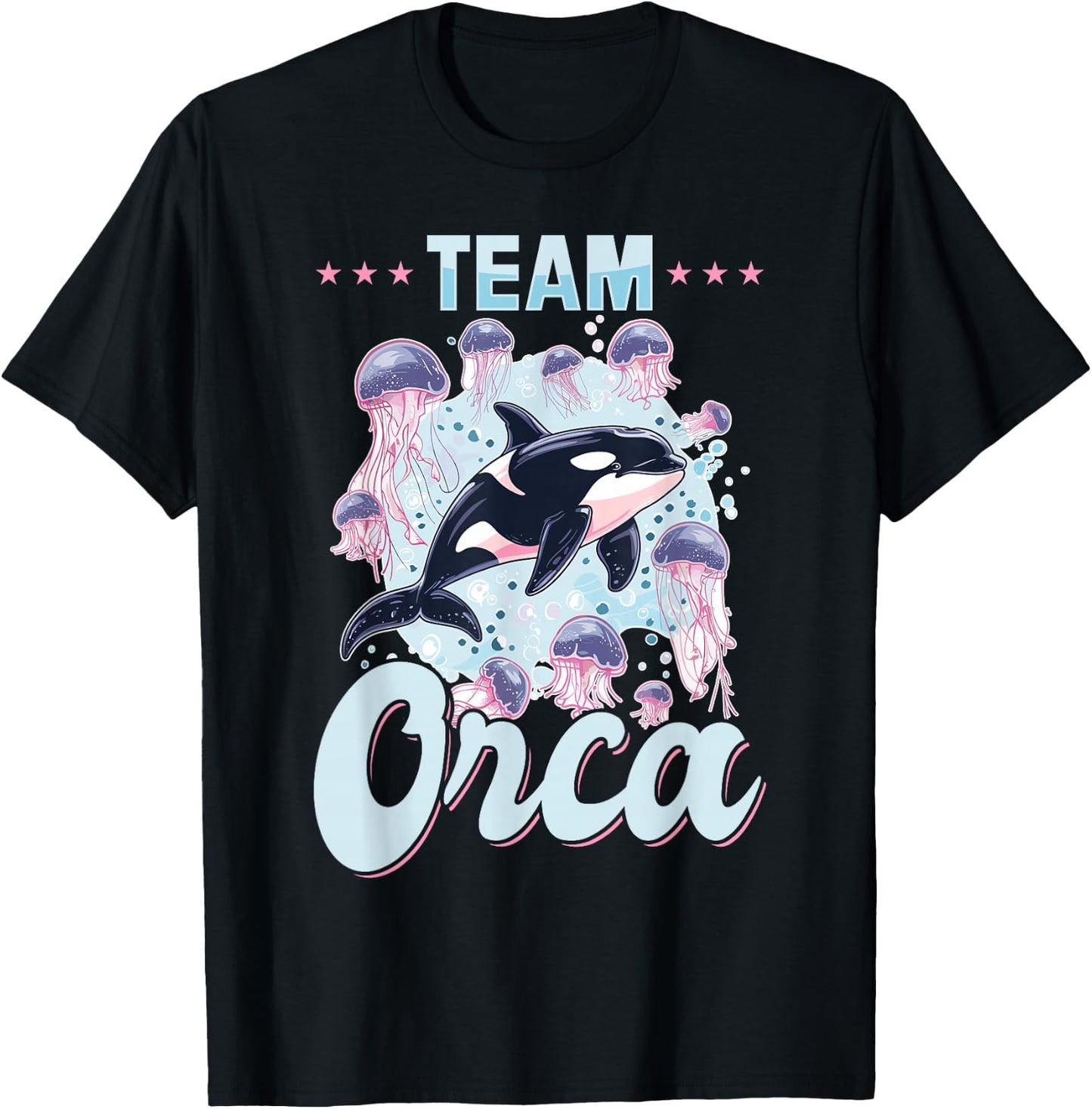 Funny Orca Animal Team Orca T-Shirt - T-Shirt | Black