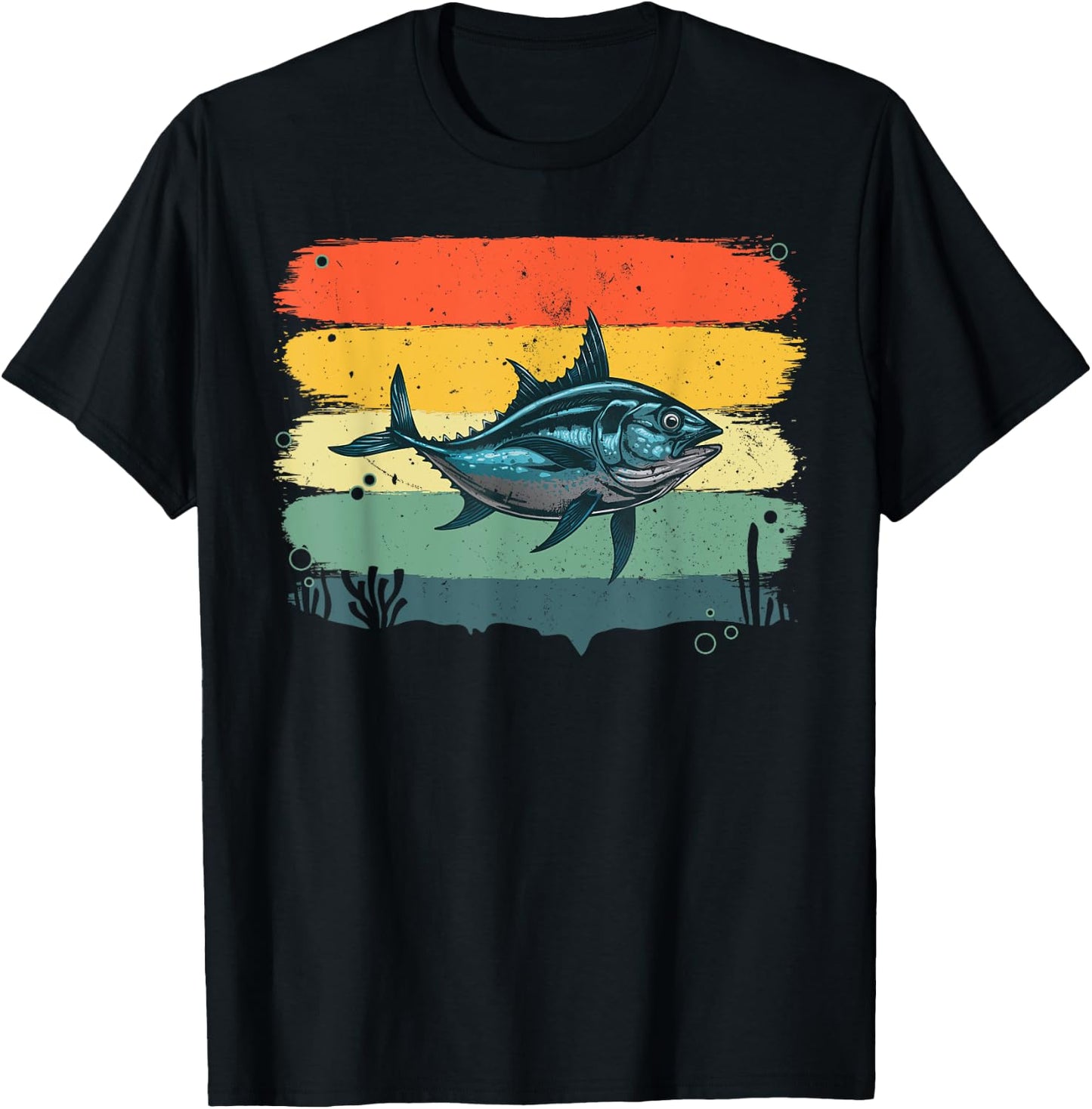 Cool Tuna Design Women Kids Tuna Fish Tuna Fishing T-Shirt - T-Shirt | Black