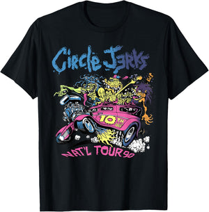 Circle Jerks 91 Tour illustration T-Shirt - T-Shirt | Black
