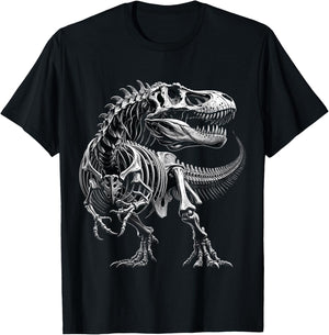 T-Rex Fossil Skeleton Dinosaur Bones Paleontologist T-Shirt - T-Shirt | Black