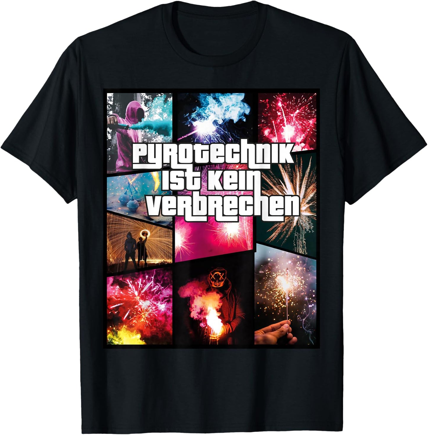 Pyrotechnik Ist Kein Verbrechen - Feuerwerk T-Shirt - T-Shirt | Black