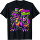 Mardi Grawr Dino T-rex Boys Mardi Gras T-Shirt - T-Shirt | Black